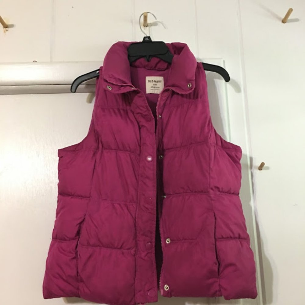 Pink Puffy Vest